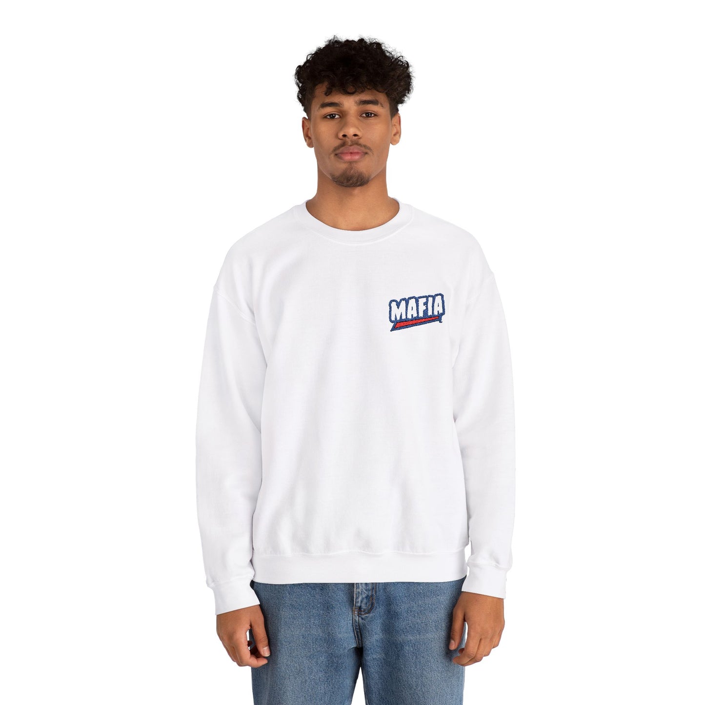 MAFIA Embroidered Heavy Crewneck Sweatshirt